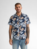 All Over Print Shirt - Navy Blue