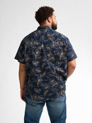 All Over Print Shirt - Navy Blue