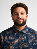 All Over Print Shirt - Navy Blue