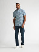 All Over Print Shirt - Marble Blue