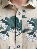 All Over Print Shirt - Light Tan