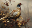 Woodland Pheasant Velvet Cushion