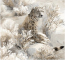 Snow Leopard Velvet Cushion