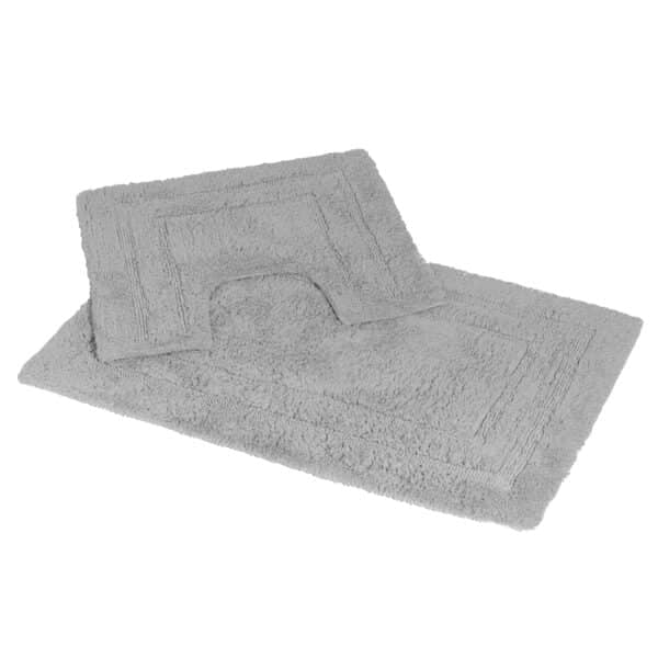 Pinnacle 2 Piece Bath Mat Set - Grey