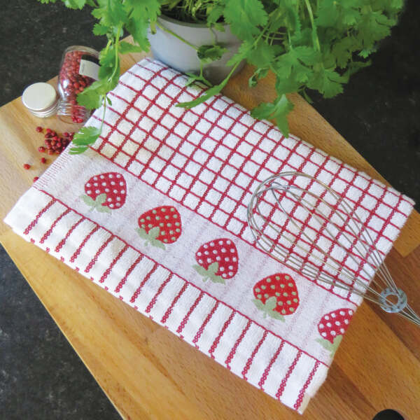 Poli-Dri Jacquard Strawberry Tea Towel