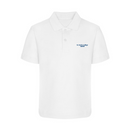 St Enda Crested Polo - White