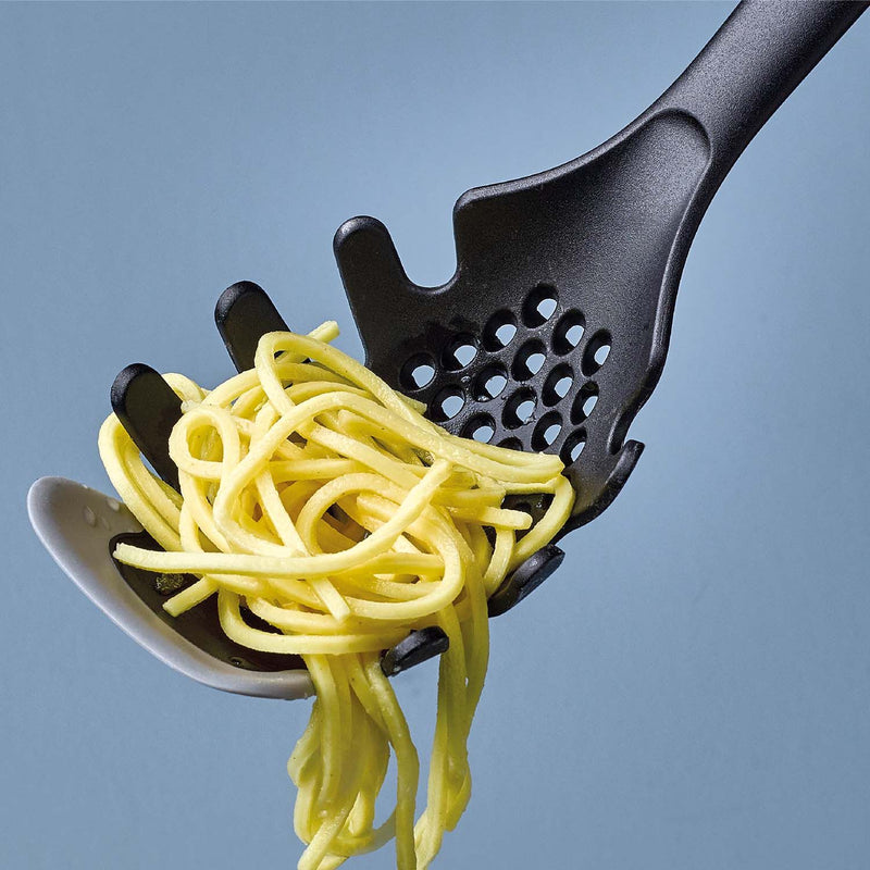 2in1 Pasta Server With Silicone Edge - Grey