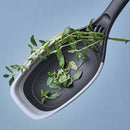 2in1 Solid Spoon With Silicone Edge - Grey