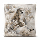 Snow Leopard Velvet Cushion