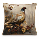 Woodland Pheasant Velvet Cushion