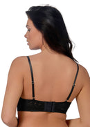 Longline Push Up Bra - Black