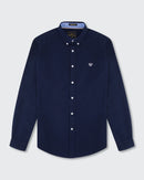Long Sleeve Oxford Shirt - Navy