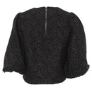 Quinn Floral Top - Black