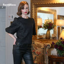 Quinn Floral Top - Black