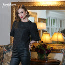 Quinn Floral Top - Black