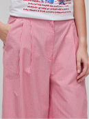 Wide Striped Trouser - Red/white