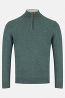 Quinn 1/4 Zip Jumper - Sage Green