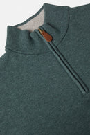 Quinn 1/4 Zip Jumper - Sage Green