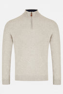 Quinn 1/4 Zip Jumper - Stone