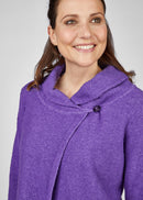 Mystic Grey Shawl Collar Jumper - Viola