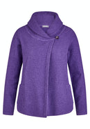 Mystic Grey Shawl Collar Jumper - Viola