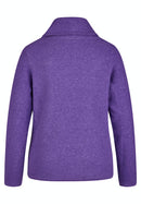 Mystic Grey Shawl Collar Jumper - Viola