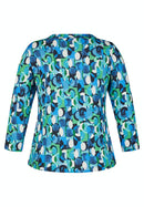 Blue Romance Print T-Shirt - Turquoise