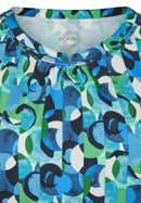 Blue Romance Print T-Shirt - Turquoise