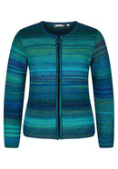 Blue Romance Zip Cardigan - Turquoise