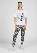 Herbal Garden Front Print T-Shirt - White