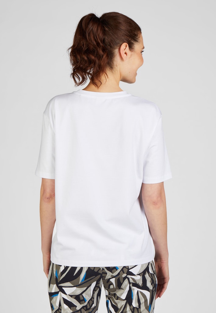 Herbal Garden Front Print T-Shirt - White