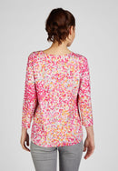 Magnolia Park Print T-Shirt - Magenta