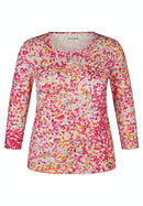 Magnolia Park Print T-Shirt - Magenta