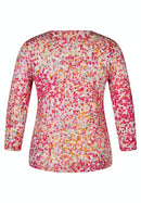 Magnolia Park Print T-Shirt - Magenta