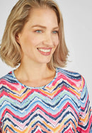 Blossom Up Print T-Shirt - Magenta