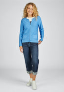 Indigo Love Zipped Cardigan - Hydrangea