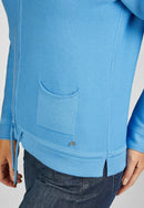 Indigo Love Zipped Cardigan - Hydrangea