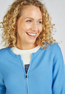 Indigo Love Zipped Cardigan - Hydrangea