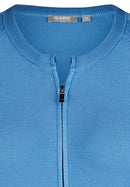 Indigo Love Zipped Cardigan - Hydrangea