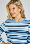 STRIPED SWEATER - Hydrangea