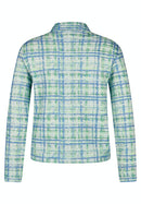 Street Café Check Jacket - Saphire Blue