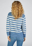 Indigo Love Stripe Jumper - Dark Jeans