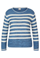 Indigo Love Stripe Jumper - Dark Jeans