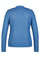 Herbal Garden V Neck Cardigan - Cobalt