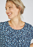 INDIGO LOVE 3/4 SLEEVE TOP - Marine