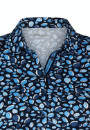 Indigo Love Print Polo Shirt - Marine
