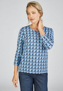 Indigo Love Print T-Shirt - Marine