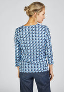 Indigo Love Print T-Shirt - Marine