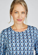 Indigo Love Print T-Shirt - Marine