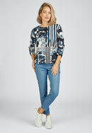 Indigo Love Print T-Shirt - Marine